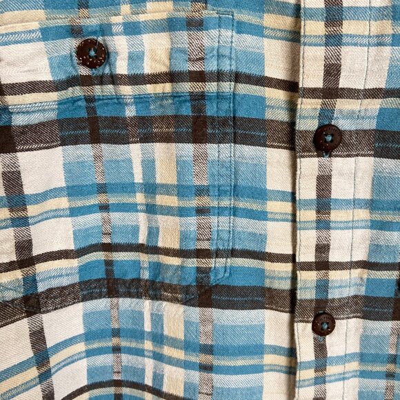 Men's XXL Royal Robbins Plaid Short-Sleeve Button Down Collared Shirt - Picture 5 of 6
